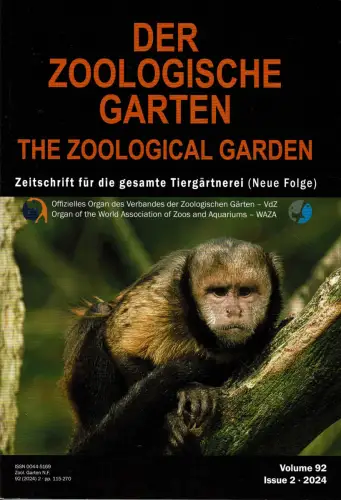 Der Zoologische Garten, Band 92, 2024, Heft 2. 