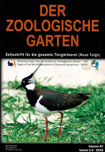 Der Zoologische Garten, Band 87, 2019, Heft 1-2 (Beiträge und a.: genetic sreening Cryptic Golden Tegu, zum Lebensalter einiger Limikolen). 