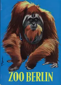 Wegweiser (Orang Utan) - Tierverzeichnis hinten. 