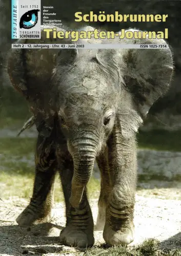 Schönbrunner Tiergarten-Journal, 12.Jg. Heft 2, Juni 2003. 