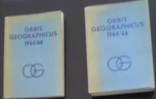 Meynen, Emil (ed): Orbis Geographicus 1964/66 Bände 1 und 2. 