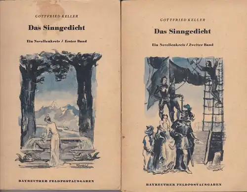 Keller, Gottfried: Das Sinngedicht Bände 1 und 2. 