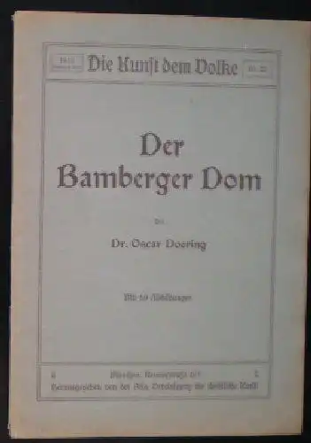 Doering, Oscar: Die Kunst dem Volke 25, Der Bamberger Dom. 