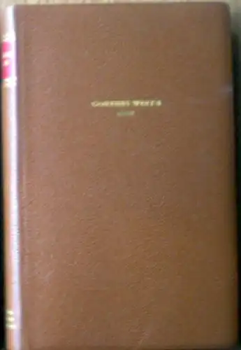 Goethe, Johann Wolfgang (Ernst Merian-Genast -Hrsg.): Goethes Werke Band 4, Verskomödien und Prosadramen. 