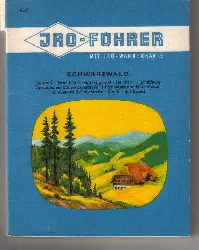 JRO-Führer mit JRO-Wanderkarte, Schwarzwald