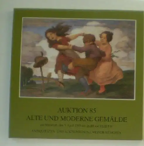 Auktion 85, Alte und moderne Gemälde am Mittwoch, den 5. April 1995. 