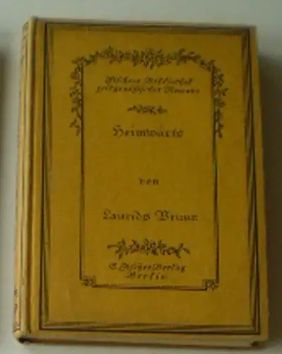 Bruun, Laurids: Heimwärts, Novellen.