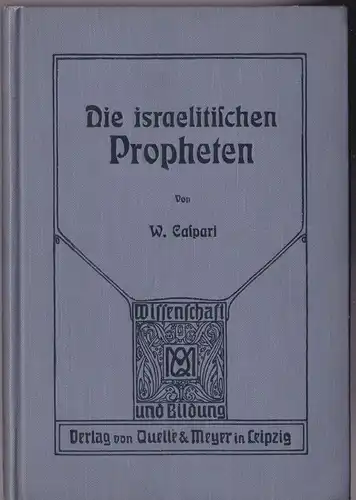 Caspari, Wilhelm: Die israelitischen Propheten. 