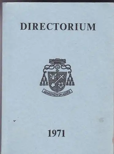 Unknown: Directorium Diocesis Romano-Ratisbonense 1971. 