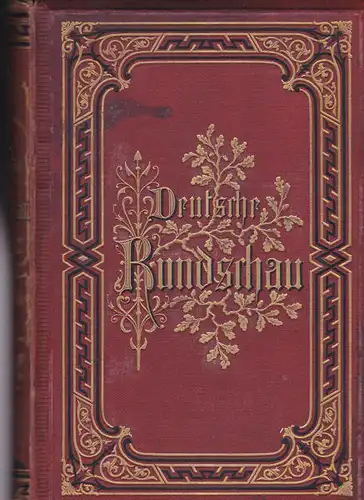 Rodenberg, Julius (Hrsg.) Deutsche Rundschau Band 74, Januar-März 1893