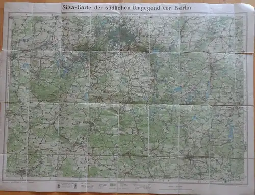 Silva Verlag: Silva-Karte der südlichen Umgebung von Berlin. 