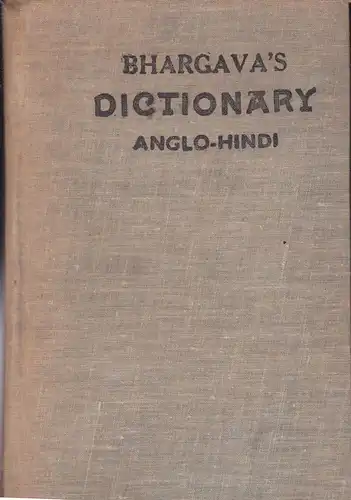 Pathak, RC: Bhargava's Standard Illustrated Dictionar of the English Language (Anglo-Hindi Edition). 