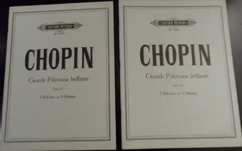 Chopin, Frederic: Grande Polonaise brillante, Opus 22, 2 Klaviere zu 4 Händen. 