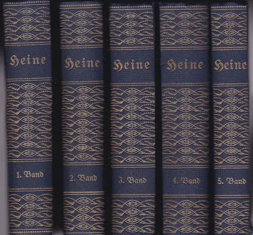 Heine, Heinrich: Heines Werke (Band 1 bis 5), Auswahl in fünf Bänden. 