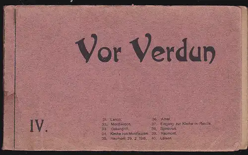 Verlag für allgemeines Wissen: Vor Verdun 4. 