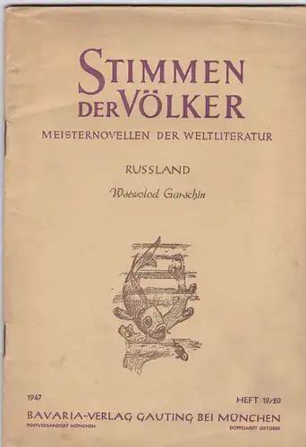 Garschin, Wsewolod: Meisternovellen der Weltliteratur, Russland. 