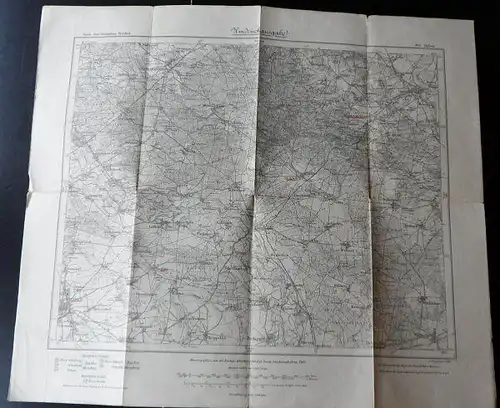 Preuß. Landesaufnahme 1909 (Berichtigt 1929, einz. Nachtr. 1936): Karte des deutschen Reiches, Landkarte 365. Düben. 