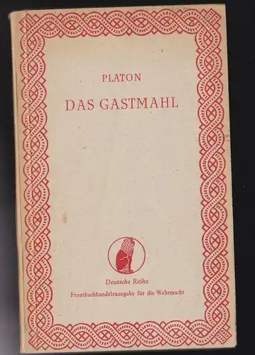 Kassner Rudolf (übertragen von): Platons Gastmahl. 