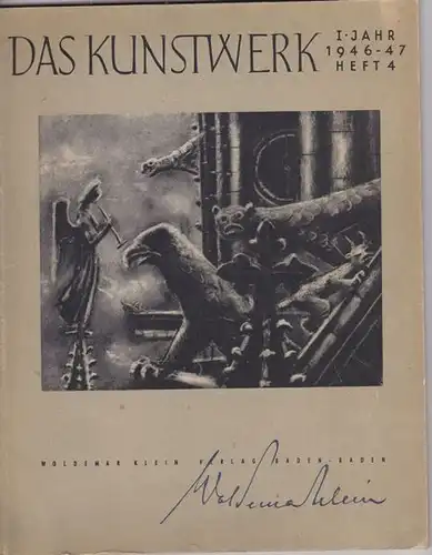 Reindl, L.E. und Zahn, Leopold (Schriftleitung): Das Kunsthandwerk. 1946-47 Heft 4. 