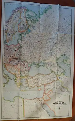 Gaeblers Geograph. Institut. GmbH. (Hrsg.): Eduard Gaeblers Karte von Osteuropa und der Länder am östlichen Mittelmeer Maßstab 1: 5000.000. 