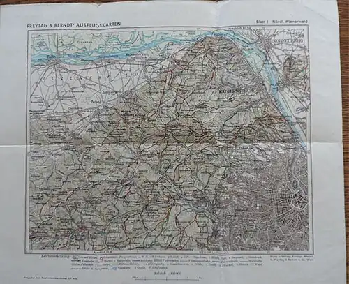 Freytag&Berndt: Freytag&Berndt Ausflugskarten Blatt 1: Nördlicher Wienerwald. 