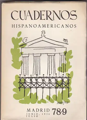 Entralgo, Pedro Lain (Fundador): Cuadernos hispanoamericanos. Junio, Julio 1956 78-9 - Revista. 