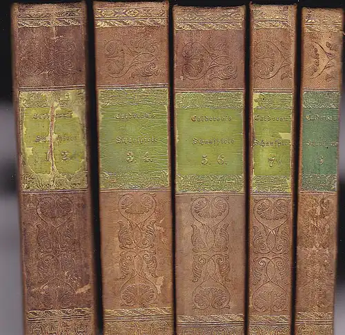 Gries, J.D. (Übersetzer): Schauspiele von Don Pedro Calderon de la Barca, 8 Bände in 5 Büchern. 