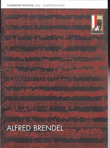 Salzburger Festspiele (Hrsg): Salzburger Festspiele 2002, Programm zum Solistenkonzert:  Alfred Bredel. 