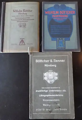 Wilhelm Böttcher, Nürnberg, Steindruckwalzenfabrik (Katalog-Sammlung). 