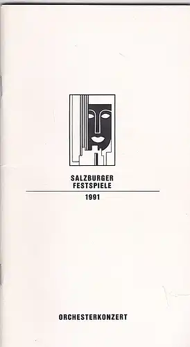 Willnauer, Franz (Ed.): Salzburger Festspiele 1991, Orchesterkonzert. 