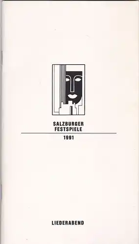 Willnauer, Franz (Ed.): Salzburger Festspiele 1991, Liederabend. 