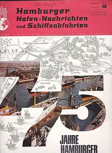 Hamburger Hafen-Nachrichten und Schiffsabfahrten, Nr. 18, 2. Mai 1964