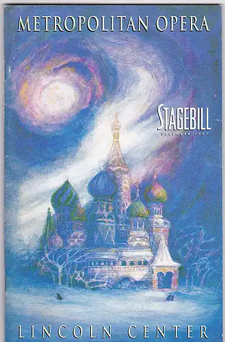 Metropolitan Opera, Lincoln Center. Stagebill December 1997. 
