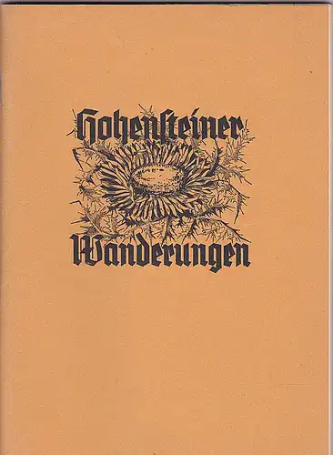 Hager, Franz: Hohensteiner Wanderungen. 