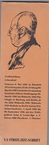 Stomps, V.O. (Hrsg): Streit-Zeit-Schrift V/I  - Fünfter Band Heft V,1 Juli 1962. 