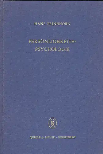 Prinzhorn, Hans Persönlichkeitspsychologie