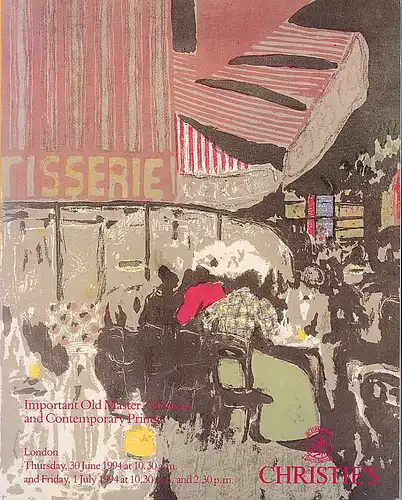 Christies: Important Old Master, Modern and Contemporary Prints [June/July 1994]. 