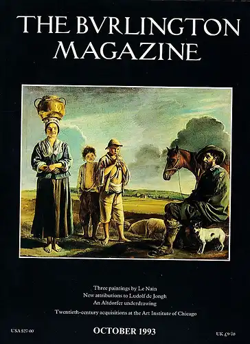 The Burlington Magazine October 1993. 