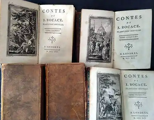 Bocace, J: Contes de J. Bocace Traduction Nouvelle 10 tomes en 5 livres. 