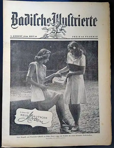 Kober, A.H. (Redakteur): Badische Illustrierte 3. August 1946, Heft 10. 