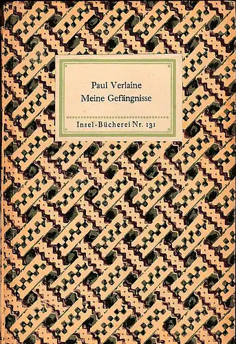 Verlaine, Paul: Meine Gefängnisse Insel Bücherei Nr. 131. 