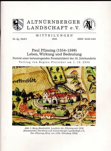 Altnürnberger Landschaft eV: Altnürnberger Landschaft e. V. Mitteilungen 2005, 54. Jahrgang Heft 1. 