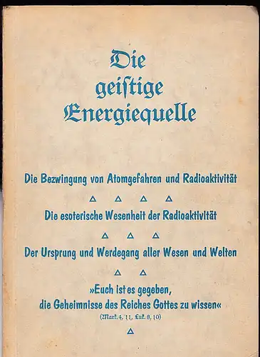 Hamp, Richard: Die geistige Energiequelle. 