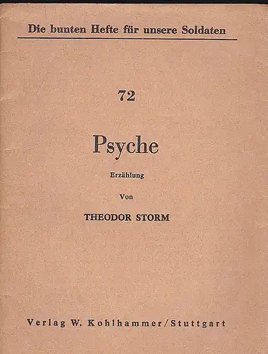 Storm, Theodor: Psyche. 