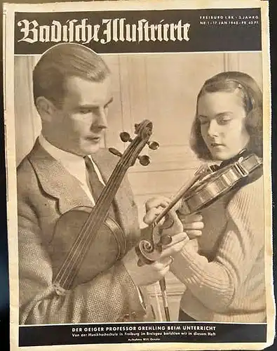 Badische Illustrierte 17. Januar 1948, Heft 1. 