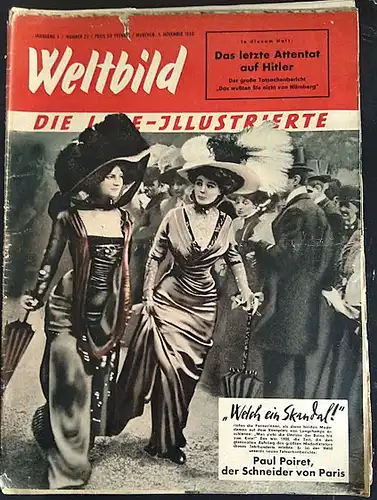 Kennweg, Dietrich (Hrsg): Zeitschrift Weltbild, Die Lese-Illustrierte, 5. November 1950 (Jahrgang 5, Nr. 22). 