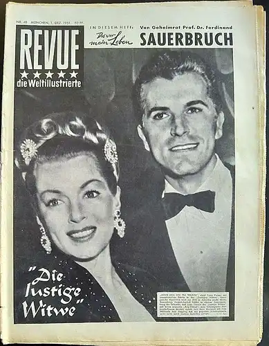 Zeitschrift  REVUE, die Weltillustrierte, Nr. 48,  1. Dezember 1951. 