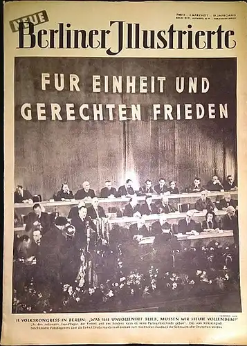 Becher, L. (Chefredakteur): Neue Berliner Illustrierte 4. Märzheft 1948/4. Jahrgang, Nr. 13. 