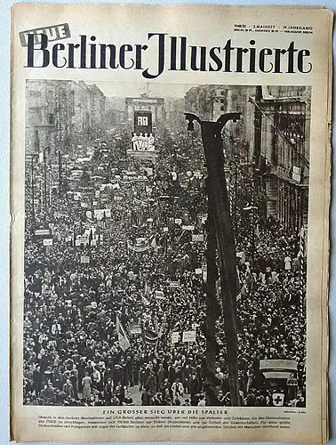 Becher, L. (Chefredakteur): Neue Berliner Illustrierte 2. Maiheft 1948/4. Jahrgang, Nr. 20. 
