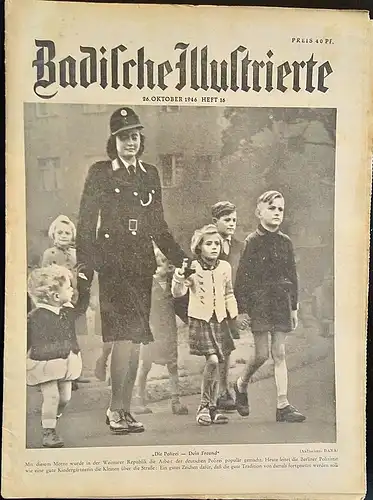 Kober, A.H. (Redakteur): Badische Illustrierte 26.Oktober 1946, Heft 16. 
